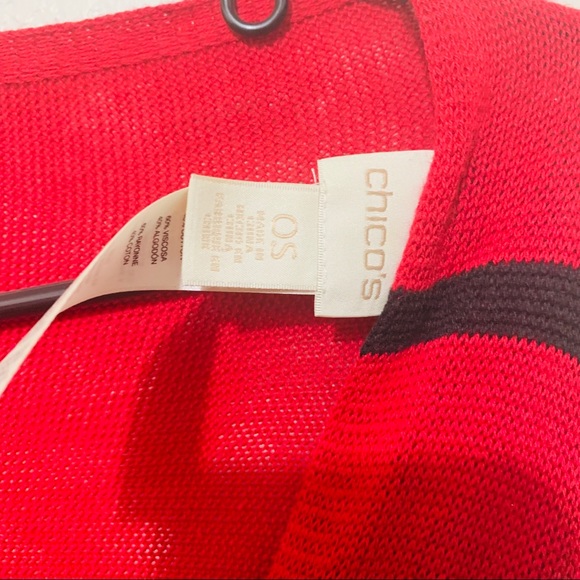 Chico’s Black & Red Tunic - Picture 3 of 3